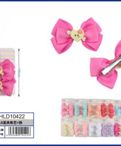 SET DE PRENSA PARA CABELLO DE LAZO CON CORAZÓN Y CARITA 1UND (2PCS)