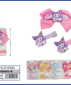 SET DE PRENSA PARA CABELLO DE LAZO CON SANRIO 1UND (3PCS)