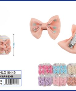 SET DE PRENSA PARA CABELLO DE DOBLE LAZO DISEÑO ESTRELLAS 1UND (4PCS)