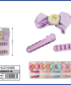 SET DE PRENSA PARA CABELLO DE LAZO CON DISEÑO DONA 1UND (3PCS)