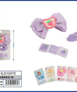 SET DE PRENSA PARA CABELLO DE LAZO CON DISEÑO FRESA 1UND (3PCS)