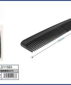 PEINE PARA CABELLO DE COLOR NEGRO 19CM 1UND