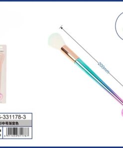 BROCHA PARA MAQUILLAJE PARA MEJILLA CON DISEÑO CORAZÓN COLOR DEGRADADO 1UND