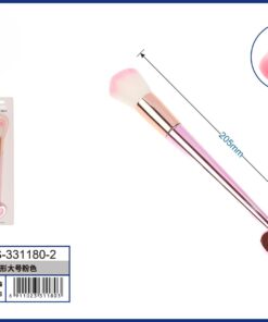 BROCHA PARA MAQUILLAJE PARA MEJILLA CON DISEÑO CORAZÓN COLOR ROSADO 1UND