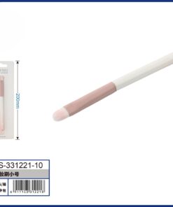 BROCHA PARA MAQUILLAJE PARA SOMBRA COLOR ROSADO CON BLANCO 1UND