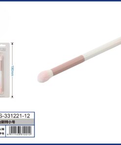 BROCHA PARA MAQUILLAJE PARA SOMBRA COLOR ROSADO CON BLANCO 1UND