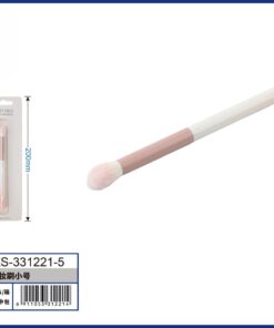 BROCHA PARA MAQUILLAJE PARA SOMBRA COLOR ROSADO CON BLANCO 1UND