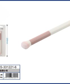 BROCHA PARA MAQUILLAJE PARA SOMBRA COLOR ROSADO CON BLANCO 1UND