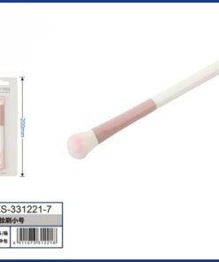 BROCHA PARA MAQUILLAJE PARA SOMBRA COLOR ROSADO CON BLANCO 1UND