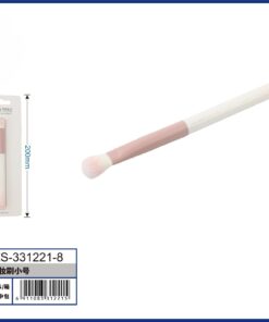 BROCHA PARA MAQUILLAJE PARA SOMBRA COLOR ROSADO CON BLANCO 1UND