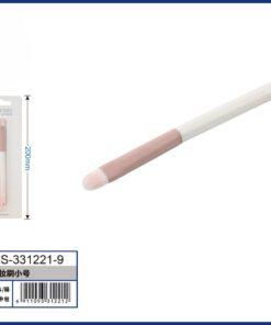 BROCHA PARA MAQUILLAJE PARA SOMBRA COLOR ROSADO CON BLANCO 1UND