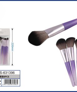 SET DE BROCHAS PARA MAQUILLAJE COLOR MORADO DEGRADADO 1UND (8PCS)