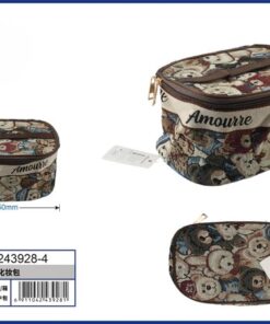 BOLSA PARA MAQUILLAJE RECTANGULAR DE OSOS 1UND