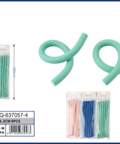 SET DE RULOS PARA CABELLO DE PALO COLOR LISO 1.2CM 1UND (6PCS)