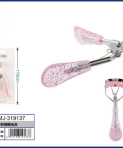 PRENSA PARA PESTAÑA CON CEPILLO DE TRANSPARENTE CON ESCARCHA ROSADA 1UND