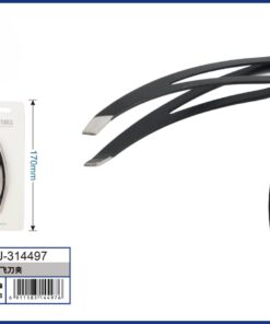 PINZA PARA CEJA DISEÑO HUECO ALAS DE COLOR NEGRO 1UND