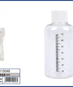 BOTELLA PARA VIAJAR CON MEDIR 75ML 1UND
