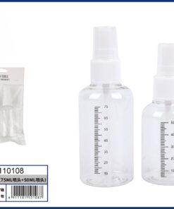 SET DE BOTELLA PARA VIAJAR 75ML+50ML 1UND (2PCS)