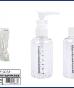 SET DE BOTELLA PARA VIAJAR 75ML+75ML 1UND (2PCS)