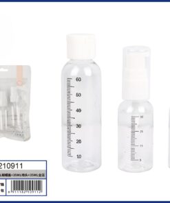 SET DE BOTELLA PARA VIAJAR 60ML+35ML+35ML 1UND (3PCS)