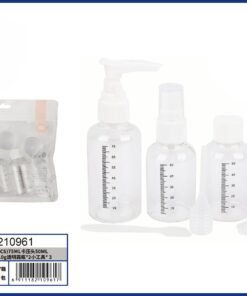 SET DE BOTELLA PARA VIAJAR 75ML+50ML+50ML+10G*2PCS 1UND (8PCS)