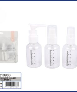 SET DE BOTELLA PARA VIAJAR 50ML+50ML+50ML+10G*2PCS 1UND (5PCS)