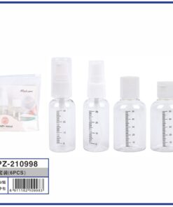 SET DE BOTELLA PARA VIAJAR 50ML+35ML+10G*2PCS 1UND (4PCS)