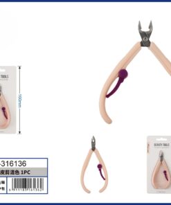 TIJERA PARA PIEL MUERTA DE PLÁTICA COLOR LISO 1UND