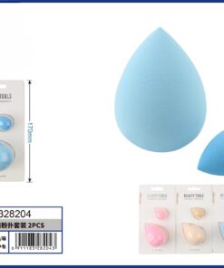 SET DE ESPONJA PARA MAQUILLAJE CON DISEÑO GOTA 1UND (2PCS)