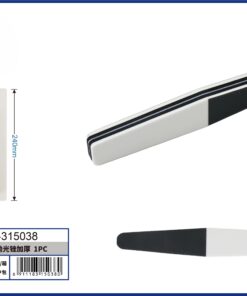 LIMA GRUESO DISEÑO ANCHO DIAMANTE DE COLOR NEGRO / BLANCO 1UND