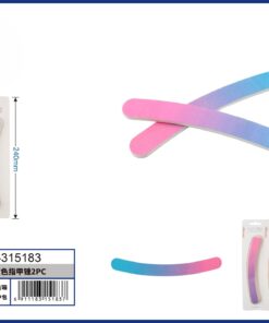 SET DE LIMA DISEÑO PALETA CURVA DE COLOR DEGRADADO 1UND (2PCS)