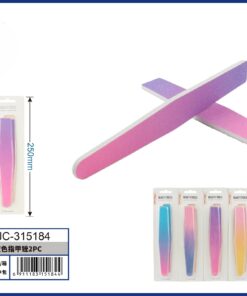 SET DE LIMA DISEÑO DIAMANTE DE COLOR DEGRADADO 1UND (2PCS)