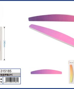 SET DE LIMA DISEÑO MEDIO CIRCULO DE COLOR DEGRADADO 1UND (2PCS)