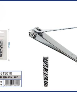 CORTA UÑA CON DISEÑO RAYAS DE CEBRA 8CM 1UND