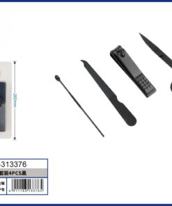 SET DE CORTA UÑA DE COLOR NEGRO 1UND (4PCS)