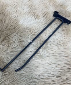 GANCHO DOBLE COLOR GRIS PARA MALLA 25CM 1UND