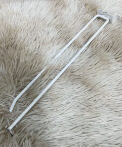 GANCHO DOBLE COLOR BLANCO PARA PARED 30CM 1UND