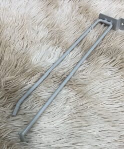 GANCHO DOBLE COLOR BLANCO OSCURO PARA PARED 30CM 1UND