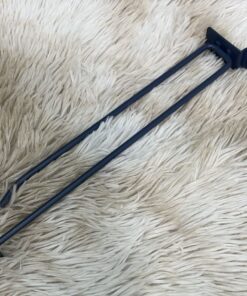 GANCHO DOBLE COLOR GRIS PARA PARED 25CM 1UND