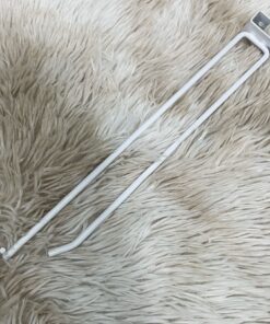 GANCHO DOBLE COLOR BLANCO PARA TUBO 30CM 1UND