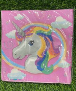 SET DE SERVILLETAS DE UNICORNIO 1UND (20PCS)