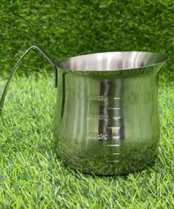 RECIPIENTE ACERO CON MEDIDA 450ML 1UND