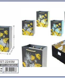 BOLSA DE REGALO DE HOJA DE TORTUGA 32*26*12CM 1UND