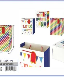 BOLSA DE REGALO DE HAPPY BIRTHDAY 40*30*12CM 1UND