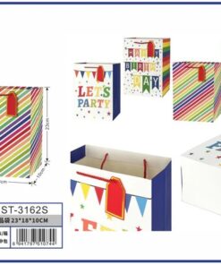 BOLSA DE REGALO DE HAPPY BIRTHDAY 23*18*10CM 1UND