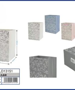 BOLSA DE REGALO DE COLOR LISO CON DISEÑOS 44*31*12CM 1UND