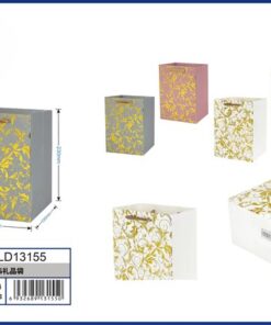 BOLSA DE REGALO DE COLOR LISO CON DISEÑOS 23*18*10CM 1UND