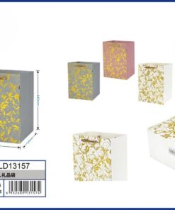 BOLSA DE REGALO DE COLOR LISO CON DISEÑOS 44*31*12CM 1UND