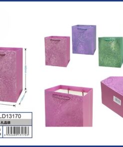 BOLSA DE REGALO DE COLOR LISO CON DISEÑOS 44*31*12CM 1UND