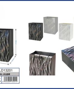 BOLSA DE REGALO DE COLOR LISO CON DISEÑOS 44*31*12CM 1UND